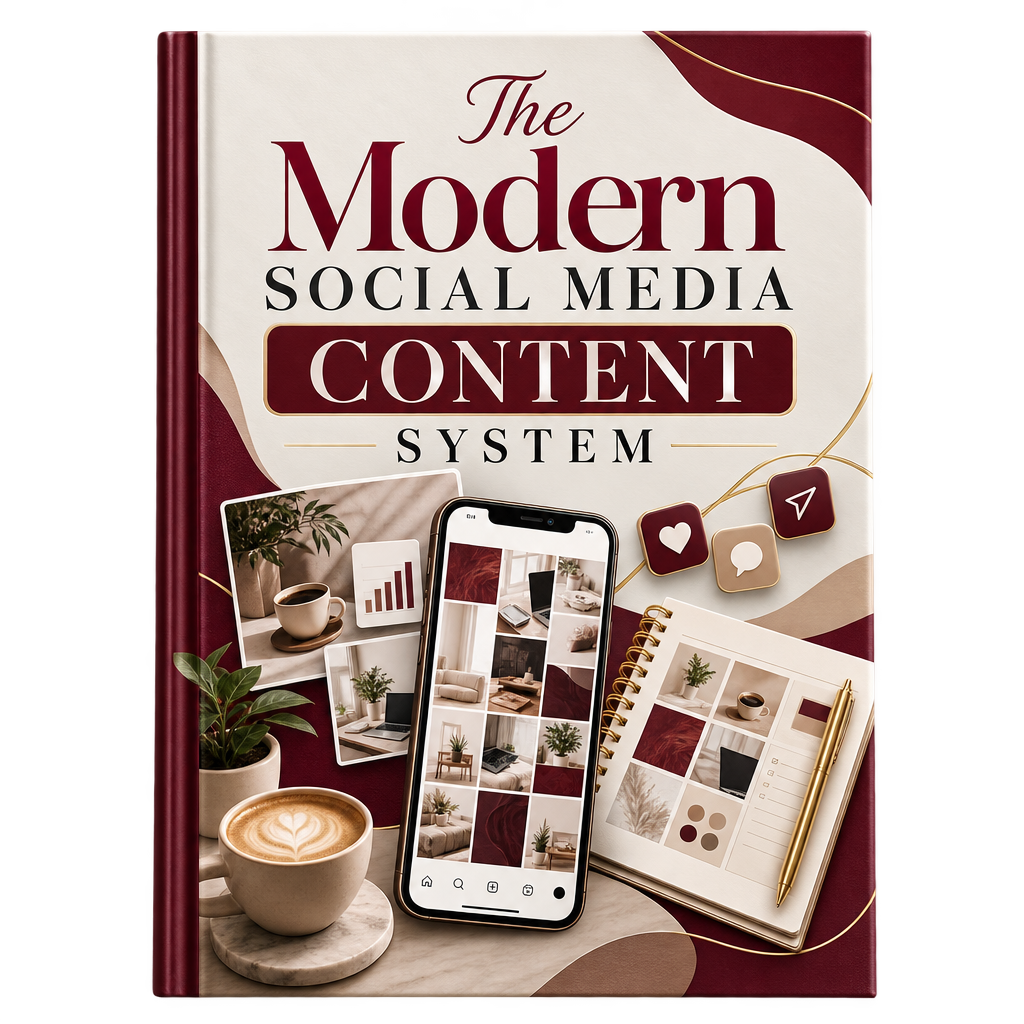 The Modern Social Media Content System ebook cover
